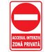 Accesul interzis zona privata